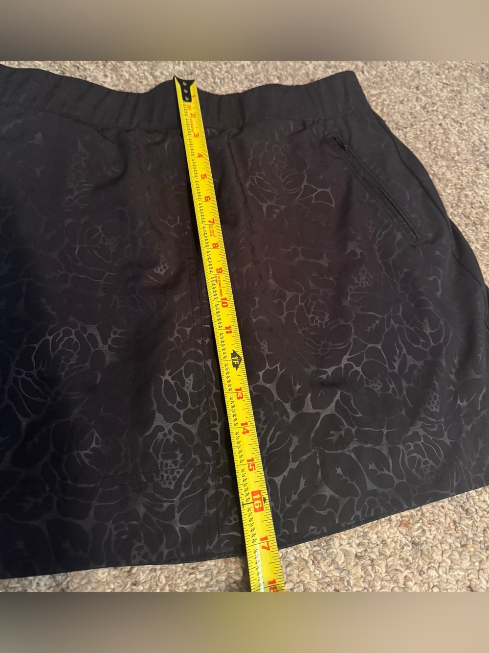 Orvis Black Floral Athletic Skirt - Picture 8 of 8